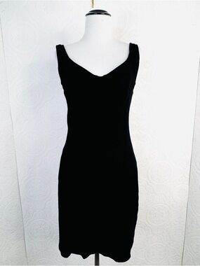 NEW Aerie Black Corset Ribbed Mini Dress Size Large w/ tags Sleeveless